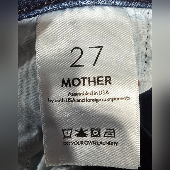 MOTHER The Weekender Fray Jeans In The Color Mint Condition Size 27 - Picture 8 of 12